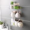 Stainless Steel Wall-Mounted Shower and Kitchen Corner Storage Rack