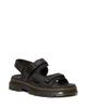 And Authentic FORSTER 31560001 [Dr. Martens] Sandals, Forster, Men's Women's, Leather, Multi-Strap, Velcro, (BLACK), 24.0cm (UK5)