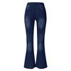 Women Flare Jeans Mid Waist Bell Jeans Stretch Slim Pants Length Jeans