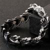 17MM Keel Chain Bracelet For Men Old Silver Color Stainless Steel Men's Bracelets Accessories Vintage Bikers Jewelry Armband