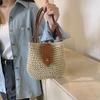 Women's Straw Fabric Shoulder Bag Large Capacity Messenger Bag Crossbody Beach Holiday Summer Fashion