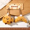 Cartoon Plush Bread Series Pendant Keychain Cute  Doll Keychain Creative Kawaii Backpack Decoration Accessories Gifts