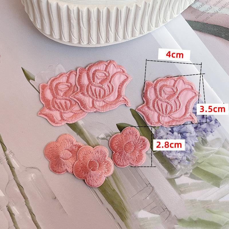 Rose Plum Embroidery Hole Patch Patch Duvet Appliqué Hotel With Versatile Tablecloth Curtains Decorative Flowers