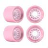 4 Pieces Longboard Skateboard Wheels 70x51mm Hardness Wheel Bearings And Spacer Set Board