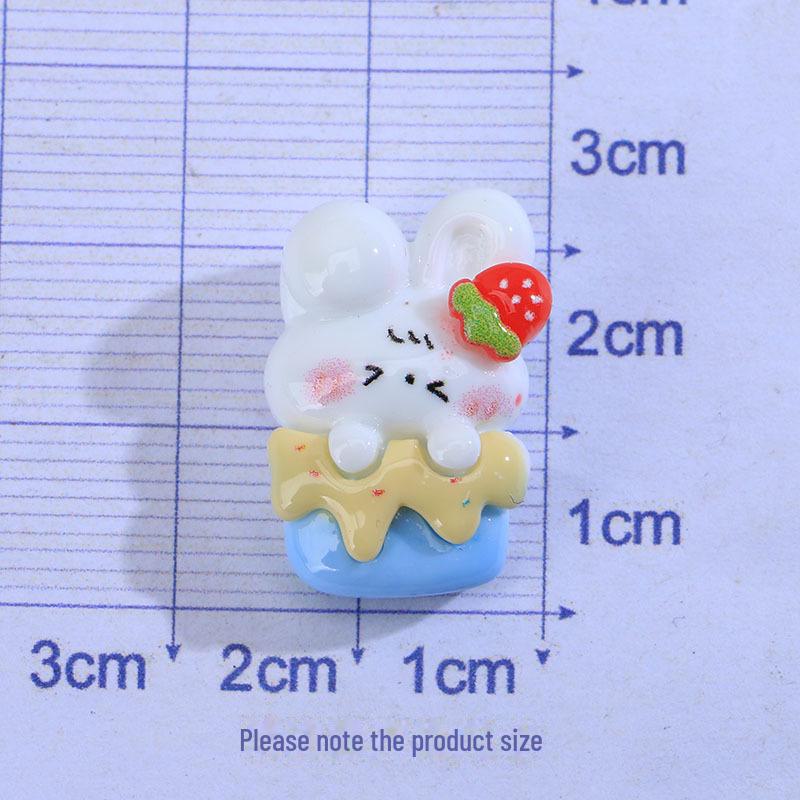 [Clearance] Shiny Kirby Resin Accessories: Rabbit, Bear, and Star Epoxy Phone Case, Hairpin, and Cream Glue