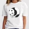 Panda Lovely Print Women T-shirt Cute Cartoon Graphic Print Short Sleeve T Shirt Female Fashion Casual Unisex Clothes Top