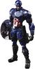 Marvel Universe Valiant Bring Arts DESIGNED BY TETSUYA NOMURA Captain America PVC Painted Movable Figure APR208844