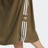 Adidas Originals Trefoil Brand Logo Print Sport Mid-Length Casual Skirt Women Skirt Layered-Olive-Green IC5360