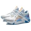 Li Ning 001 Ti Shock Absorbing Non-Slip Low-Top Running Shoes Women Sneaker White Blue AGLR008-1
