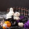 3D Halloween Pumpkin Skeleton Figurines Cartoon Miniatures Ghost Ornaments  Desk Decoration