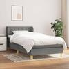 3127102 vidaXL Divan Bed with Mattress Dark Grey 100x200cm Fabric