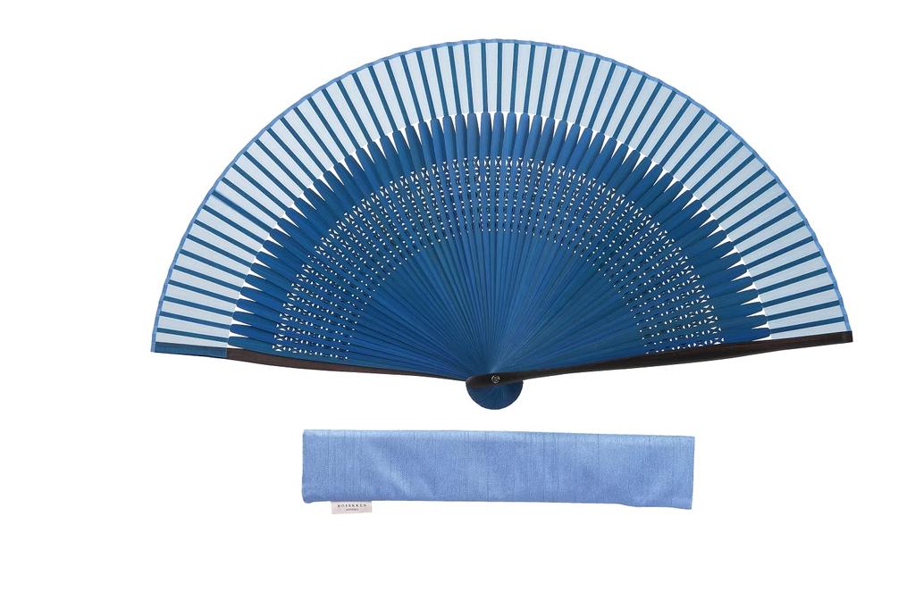 HOSEKKEN Folding Fan Brand That Combines Traditional Craftsmanship and Modern Gentlemen 60 Ebony Traditional Color Sky Japanese Japanese Day Gift