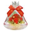 IPFA Preserved Flowers In a Glass Angel Perfect for and 60th A Popular Gift for Buddhist and Dome, (Christmas Model/Red) - Birthdays, Weddings,