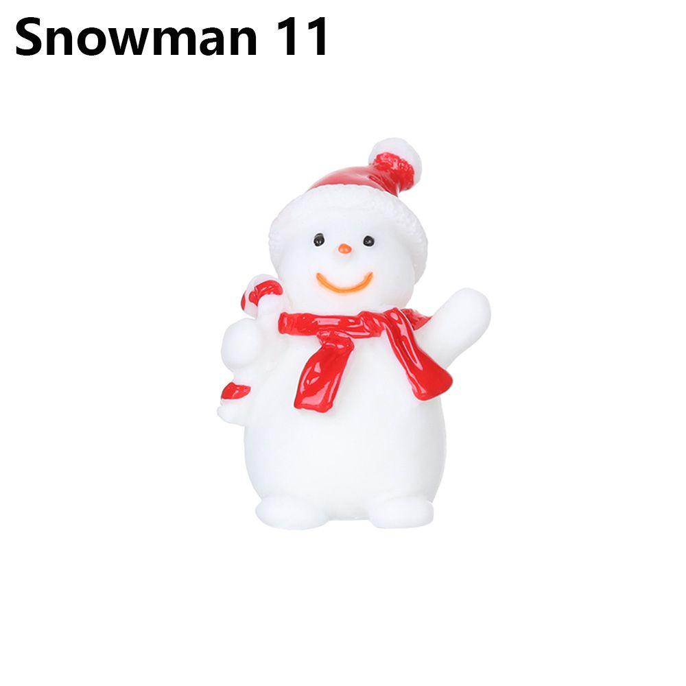 Toys Bonsai Decor Fairy Garden Deer Santa Claus Miniature Snowman Christmas Figurines Xmas Tree