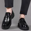 Four Seasons Men's Leather Shoes Classic Gentleman Style Daily Office Outdoor Leisure Party Business Walking Thick Soled Loafer