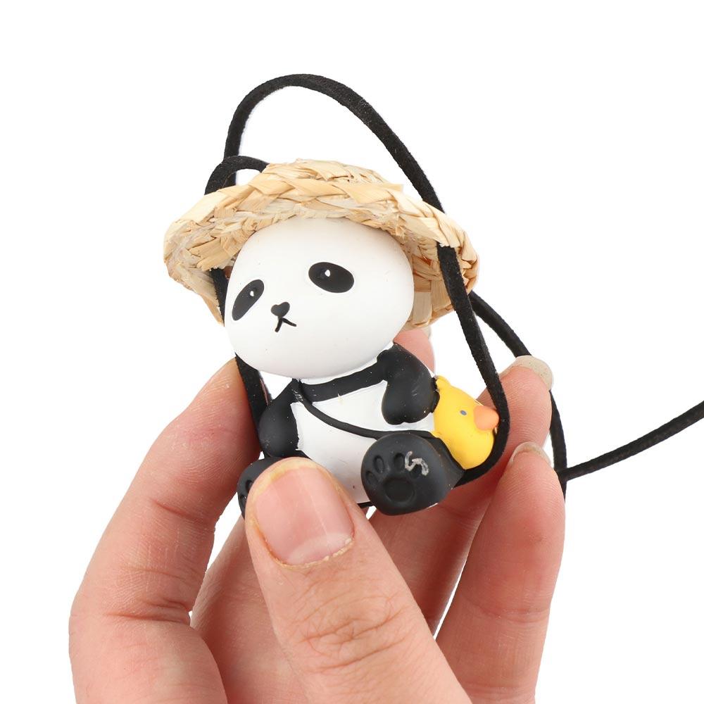 Decoraction Panda Car Pendant Swing Doll Rearview Mirror Hanging Car Hanging Ornament  Car Decor