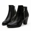 Women Autumn Ankle Boots Heeled Shoes Fashion Ladies High Heels Boots Brand Women Square Heel 8cm