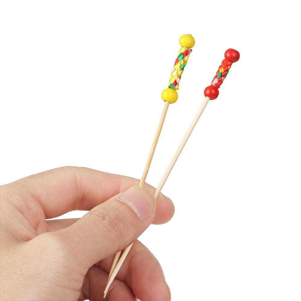 Salad Sandwich Toothpicks Food Fruit Cocktail Decor Bamboo Picks Handmade Toothpicks Fruit Sticks