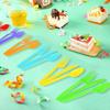 180Pcs Rainbow Red Orange Yellow Green Blue Purple Plastic Silverware Heavy Duty Disposable Flatware Cutlery Set Includes Forks