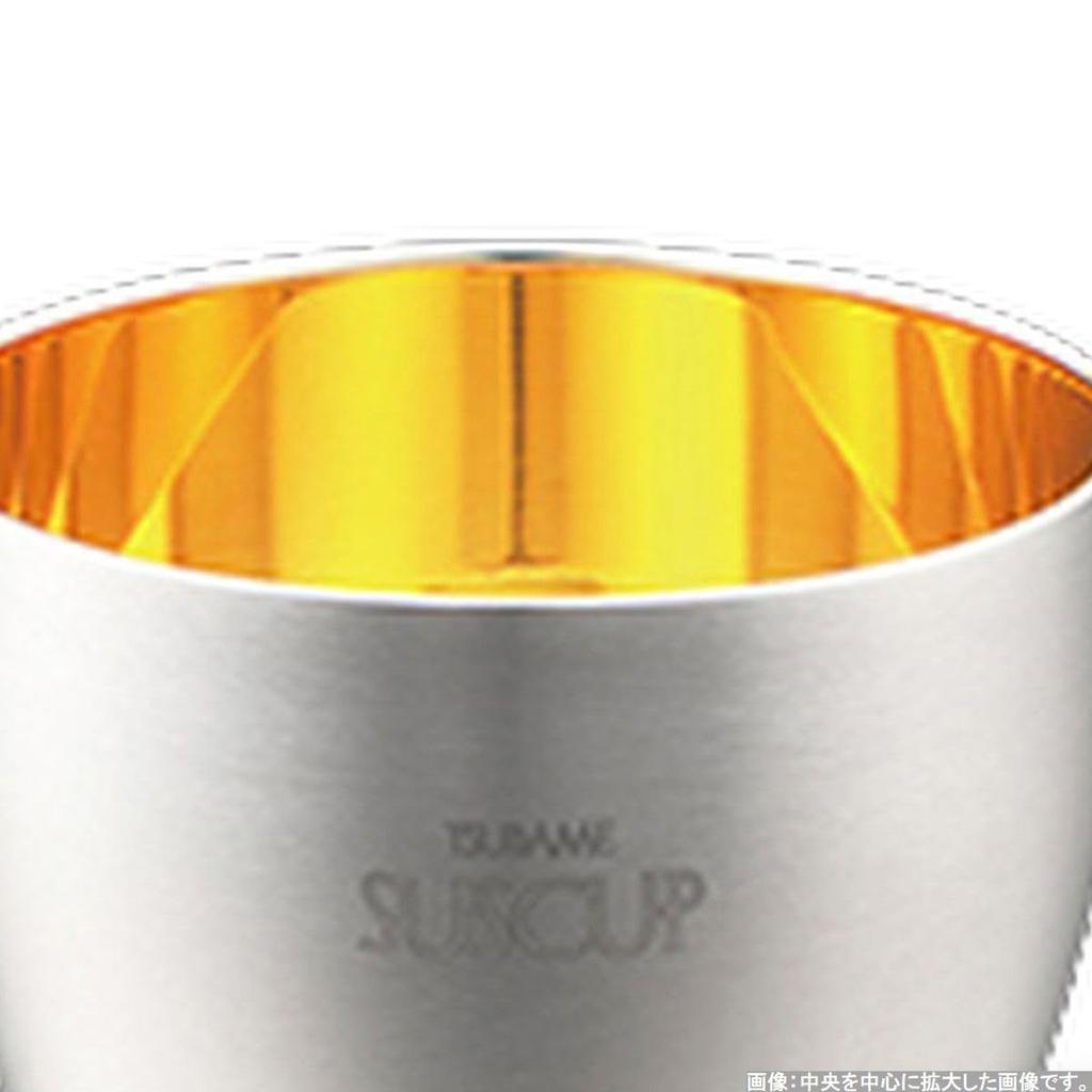 Eco Bag Sake Glass Stainless Steel Double Layer Sakura Sake Cup Gold Plated 58ml Made In Vietnam Made In Japan J-kitchens & 18-8 (24K Inside) /