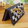Gold Silver Magnetic Chess Set Folding Chessboard Chess Game Portable Chess Set Board Game Plastic For Children Adult Party