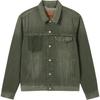 Levis Denim Wanderer Series FW24 Denim Wanderer Series Lapel Loose Straight Long Sleeve Denim Jacket Men Jackets Green 0015E-0008