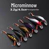 Small Silver Minnow Pencil Lure: 3.3g, Slow-Sinking, Trembling Action, Single Hook for Long Casting