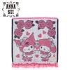 Sanrio ANNA SUI Towel Handkerchief ( Ruffle ) My Melody & KUROMI Pink Japan NEW