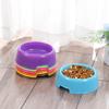 Candy Color Small Plastic Pet Single Bowl Cat Bowl Dog Food Utensils Single Bowl Pet Supplies
