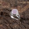 Rare Rose Chalcedony Gemstone 925 Sterling Silver Jewelry Handmade Ring For Gift RR-11-14