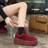 Fashion 2024 Hot Sale Shoes Female Lace Up Women's Vulcanize Shoes Warm Women Sneakers Crystal Round Toe Platform Ladies Casual Shoes