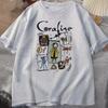 Coraline Halloween T Shirt Women Unisex Spooky Vintage T-shirt Harajuku Fall Short Sleeve Tshirt Cotton Women's Clothing