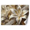 Wallpaper Lilies Glamour Gold