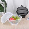 Большая сетчатая корзина для фруктов с крышкой, защищенная от мух, легко моющаяся корзина для фруктов с крышкой, пригодная для мытья в посудомоечной машине