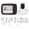 3.5in Baby Video Monitor Night Vision 2 Way Talk Lullaby Security Baby Camera with Temperature