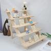 Multi-layer Desktop Storage Organizer Wooden Plant Stand Smooth Edge Burr Free Strong Load-bearing