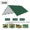 19-Point Multifunctional Silver-Coated Tear-Proof Awning - Rain & Sun Protection Camping Tent