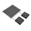 Solar Powered Exhaust Fan Kit 75W Monocrystal Silicon IPX7 Waterproofing 6.7in Dual Solar