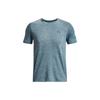 Solid Color Crew Neck Short Sleeve T-Shirt Men Tops Static-Blue 1375692-414