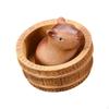 Ceramic Clay Mini Capybara Sculpture Tea Pet Miniature Decoration DIY Craft for Home