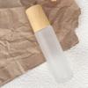 5Ml10Ml Frosted Glass Roller Bottle Wood Grain Plastic Cap For Essential Oils Roll-On Bottle With Stainless Steel Roller Ball