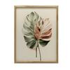Monstera Copper Monstera Copper, 30X40 Cm, Dark Brown Wooden Frame, 230 Gsm Matte Paper