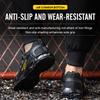 Men Rotating Button Safety Shoes Steel Toe Work Sneakers Indestructible Shoes Puncture-Proof Work Boots Air Cushion Safety Shoes