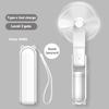 Handheld Small Fan Portable Creative Mini Three Speed Adjustable Solid Color Charging Small Fan Folded Led Lighting Phone Holder