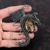 Bronzite Pendant Copper Wire Wrapped Pendant Handmade Copper Jewelry Dainty Gemstone Pendant Gift For Women Wire Wrap Jewelry Dragon Pendant