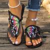 Women's Butterfly Design Thong Sandals - Lightweight and Comfy Summer Beach Shoes