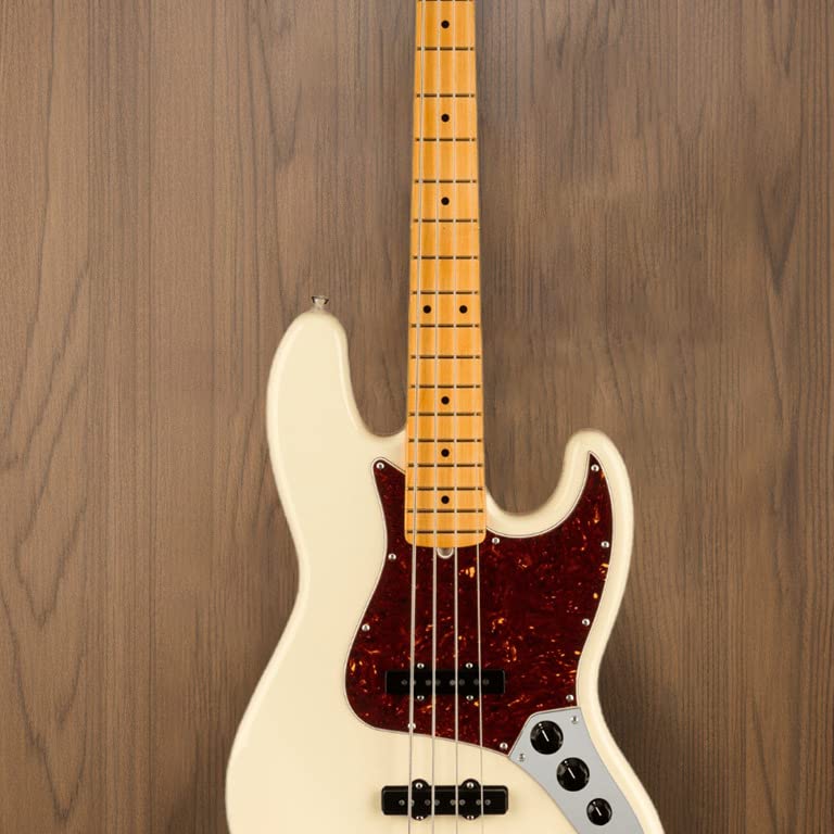 Fender Electric Bass American Professional II Jazz Maple Olympic White Bass®, Fingerboard,