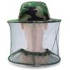 Mosquito Prevention Gauze Hat Camo Yellow Sun Hat Hot Shawl Hat  Fishing
