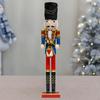 Wooden Nutcracker Soldier Christmas Figure Drum for Fireplace Shelves