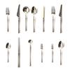 Stainless Steel Cutlery with Steak Cutter Mirror Polished Flatware Utensils Metal Spoons Forks Chopsticks Tableware for Home Parties